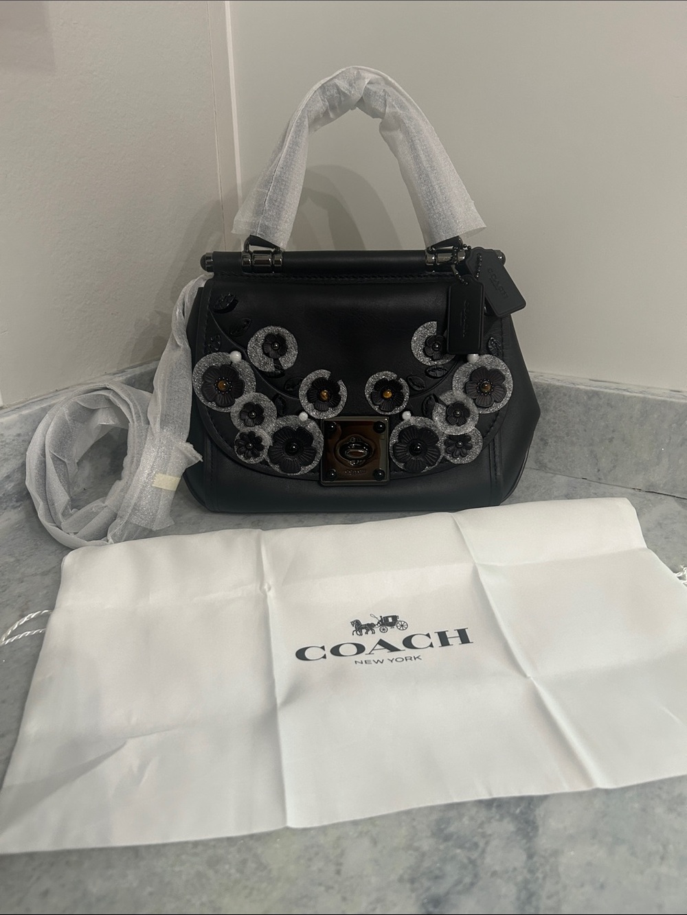 Coach Willow Tea Rose Top handle. Limited edition  w/Gunmetal Hardware